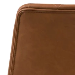 ACTONA GROUP Barhocker »Emu« Barstuhl, PU Lederoptik, Braun, Trompetenfuß, Sitzhöhe: 61-82 cm