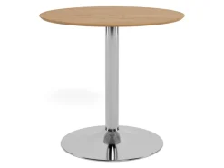 ACTONA GROUP Bartisch »Ibiza, Bistrotisch« Tisch,Eiche,Chrom Stahl,80x74cm