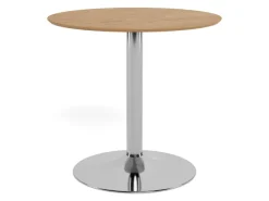 ACTONA GROUP Bartisch »Ibiza, Bistrotisch« Tisch,Eiche,Chrom Stahl,80x74cm