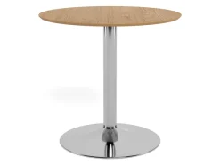 ACTONA GROUP Bartisch »Ibiza, Bistrotisch« Tisch,Eiche,Chrom Stahl,80x74cm