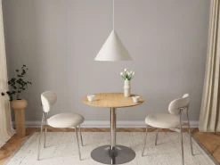 ACTONA GROUP Bartisch »Ibiza, Bistrotisch« Tisch,Eiche,Chrom Stahl,80x74cm
