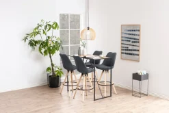 ACTONA GROUP Bartisch mit schmalem Metallfuß, Breite 120 cm, in weiteren Variationen