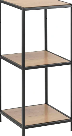 ACTONA GROUP Bücherregal Metallgestell im modernen Industrielook, 2 Einlegeböden, Höhe 82,5 cm