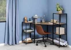 ACTONA GROUP Bücherregal Metallgestell im modernen Industrielook, 2 Einlegeböden, Höhe 82,5 cm