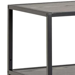 ACTONA GROUP Bücherregal »Seaford, Standregal, Regal, Raumteiler« 114x35x78 cm,schwarzer Stahlrahmen, 5 Regale, Wendemodul, Breite 114 cm