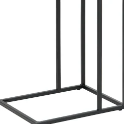 ACTONA GROUP Beistelltisch »Seaford, Rechteckig, Scandi Design, matte Wildeichenoptik, Modern« Wohnzimmertisch, kleiner Tisch, matte schwarze Metallbeine, H: 63 cm