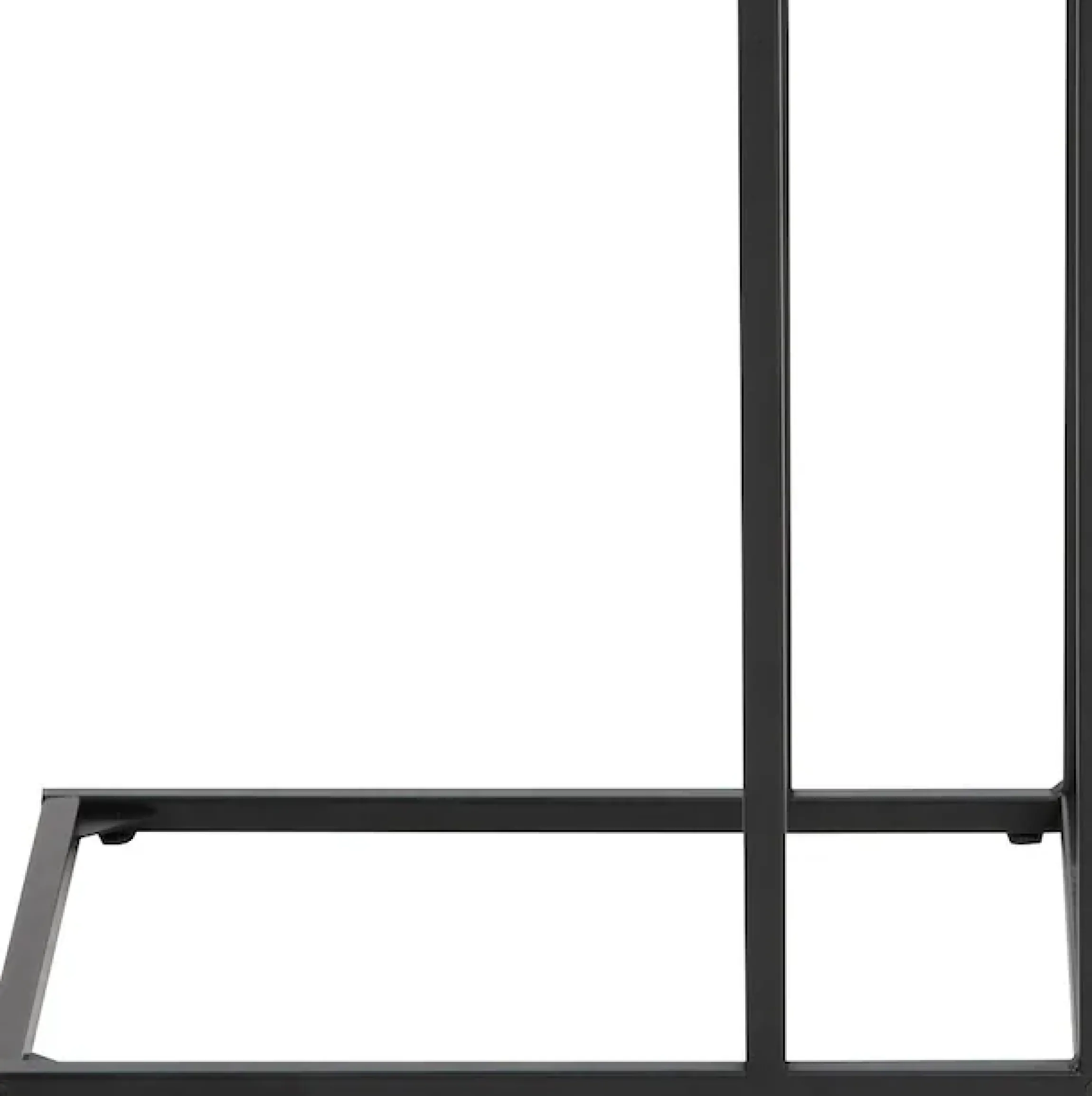 ACTONA GROUP Beistelltisch »Seaford, Rechteckig, Scandi Design, matte Wildeichenoptik, Modern« Wohnzimmertisch, kleiner Tisch, matte schwarze Metallbeine, H: 63 cm