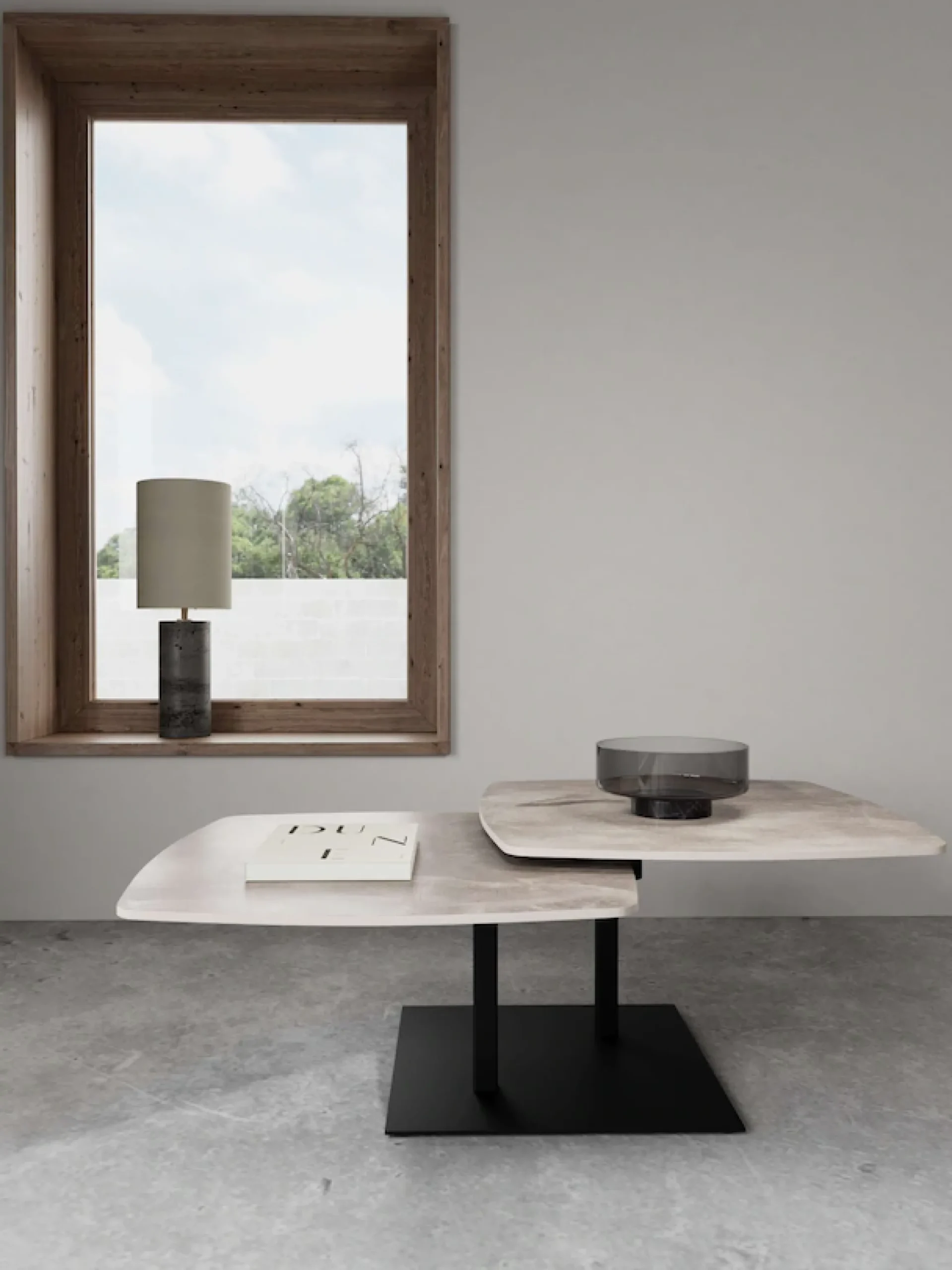 ACTONA GROUP Couchtisch »Carballo« Tisch, grau, Rotation,122x70x40cm