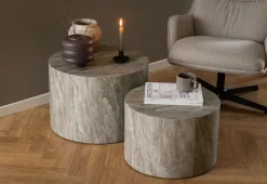 ACTONA GROUP Couchtisch »Dice 2er Set - Steinoptik, modern & stilvoll, skandinavisches Design« Couchtisch, Beistelltisch,OTTOs Choice, Pflegeleichter Beistelltisch, vielseitig, robust