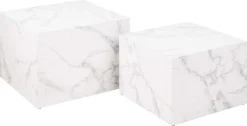 ACTONA GROUP Couchtisch »Dice Couchtischsatz, Beistelltisch, Kaffeetisch, Sofatisch,« 2er-Set, Mehreren Varianten erhältlich, B: 58/50 cm