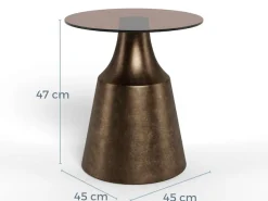 ACTONA GROUP Couchtisch »Dunsley, Kaffeetisch, Beistelltisch« Tisch, Tischplatte aus Glas, in 2 Größen