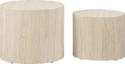 ACTONA GROUP Couchtisch »Mice 2er Set - oval, skandinavisch & modern, pflegeleicht, Komplettset« Couchtisch, Beistelltisch,moderne ovale Form (Set, 2 st). in verschiedenen Farben, pflegeleicht