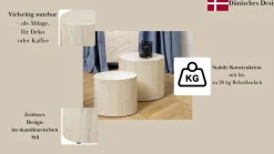 ACTONA GROUP Couchtisch »Mice 2er Set - oval, skandinavisch & modern, pflegeleicht, Komplettset« Couchtisch, Beistelltisch,moderne ovale Form (Set, 2 st). in verschiedenen Farben, pflegeleicht