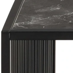 ACTONA GROUP Couchtisch »Strington, Marmoroptik schwarz - modern & stilvoll, pflegeleicht« Couchtisch, Beistelltisch, Kaffeetisch,OTTOs Choice,Glasplatte & Metallgestell, verschiedeneFormen