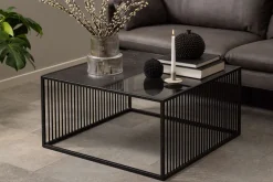 ACTONA GROUP Couchtisch »Strington, Marmoroptik schwarz - modern & stilvoll, pflegeleicht« Couchtisch, Beistelltisch, Kaffeetisch,OTTOs Choice,Glasplatte & Metallgestell, verschiedeneFormen