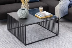 ACTONA GROUP Couchtisch »Strington, Marmoroptik schwarz - modern & stilvoll, pflegeleicht« Couchtisch, Beistelltisch, Kaffeetisch,OTTOs Choice,Glasplatte & Metallgestell, verschiedeneFormen
