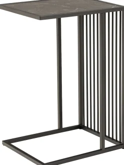 ACTONA GROUP Couchtisch »Strington Beistelltisch, Belastbarkeit bis 20 kg, verschiedene Größen« Ecktisch, Metalllamellen, in verschiedene Tischplatten, pflegeleicht
