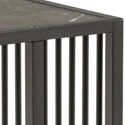 ACTONA GROUP Couchtisch »Strington Beistelltisch, Belastbarkeit bis 20 kg, verschiedene Größen« Ecktisch, Metalllamellen, in verschiedene Tischplatten, pflegeleicht