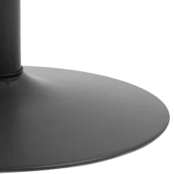 ACTONA GROUP Esstisch »Ibiza, Runder Küchentisch - pflegeleicht, platzsparend & robust« Tisch, Tulpentisch, 1 Stk. tlg. Cafetisch, Esstisch rund Ø 80 cm, Schwarz, mit Trompete Gestell