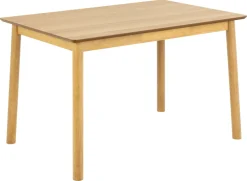 ACTONA GROUP Esstisch »Küchentisch Barlow, lackierte eichenfurnierte Tischplatte« Gestell aus Massivholz, gebeizt & lackiert, 120x80x74,8 cm