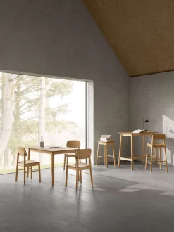 ACTONA GROUP Esstisch »Küchentisch Barlow, lackierte eichenfurnierte Tischplatte« Gestell aus Massivholz, gebeizt & lackiert, 120x80x74,8 cm