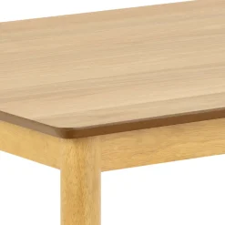 ACTONA GROUP Esstisch »Küchentisch Barlow, lackierte eichenfurnierte Tischplatte« Gestell aus Massivholz, gebeizt & lackiert, 120x80x74,8 cm