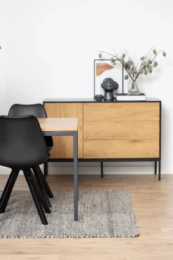 ACTONA GROUP Esstisch mit Gestell aus pulverbeschichtetem Metall, Breite 160 cm