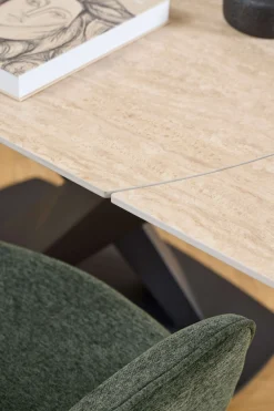ACTONA GROUP Esstisch »Morellla, Speisetisch, Tisch« Esstisch, Keramikplatte, oval, Drehfunktion, Stahlfuß, 6–8 Sitzplätze