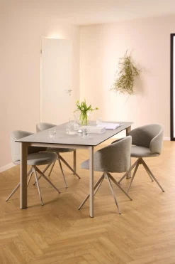 ACTONA GROUP Esstisch »Palermo« Esstisch, Tischplatte grau Anista rau keramisch, 160x90x75cm