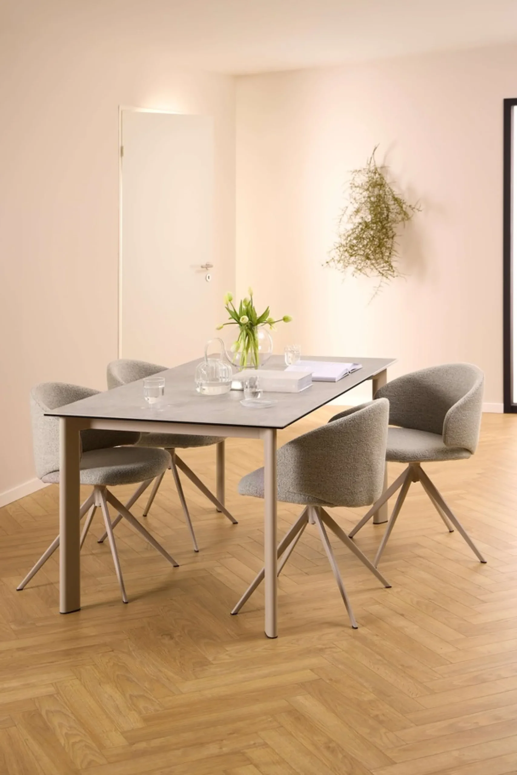ACTONA GROUP Esstisch »Palermo« Esstisch, Tischplatte grau Anista rau keramisch, 160x90x75cm