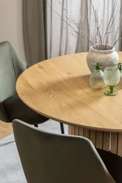 ACTONA GROUP Esstisch »Yale« Tisch, Esstisch, OTTOs Choice,Esszimmertisch, Wildeichenoptik, Lamellenfuß, braun, rund, Ø: 120 cm