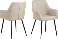 ACTONA GROUP Esszimmer-Set »Essgruppe, Speisetisch mit Stühlen, für das Esszimmer, Modern« Komplett-Set, 1x Tisch + 4x Stühle, 5 Stk. tlg.