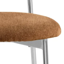 ACTONA GROUP Esszimmerstuhl »Lyric, Küchenstuhl, mit gepolsterter Sitzfläche« (Set) 2 Stk.Stuhl, Chenille, Retro-Futur, Chromstahlgestell, FSC™