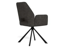 ACTONA GROUP Esszimmerstuhl »Graham 2er Set mit Armlehnen - drehbar & gepolstert, mehreren Farben« (Set) 2 Stk.Stoff, dekorativer Cut-Out, Drehfunktion, 4-Stern-Gestell, FSC™