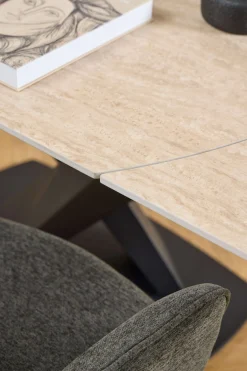 ACTONA GROUP Esszimmerstuhl »Graham 2er Set mit Armlehnen - drehbar & gepolstert, mehreren Farben« (Set) 2 Stk.Stoff, dekorativer Cut-Out, Drehfunktion, 4-Stern-Gestell, FSC™