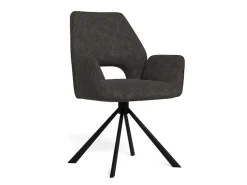 ACTONA GROUP Esszimmerstuhl »Graham 2er Set mit Armlehnen - drehbar & gepolstert, mehreren Farben« (Set) 2 Stk.Stoff, dekorativer Cut-Out, Drehfunktion, 4-Stern-Gestell, FSC™