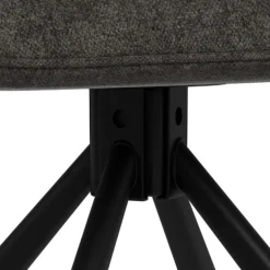 ACTONA GROUP Esszimmerstuhl »Graham 2er Set mit Armlehnen - drehbar & gepolstert, mehreren Farben« (Set) 2 Stk.Stoff, dekorativer Cut-Out, Drehfunktion, 4-Stern-Gestell, FSC™