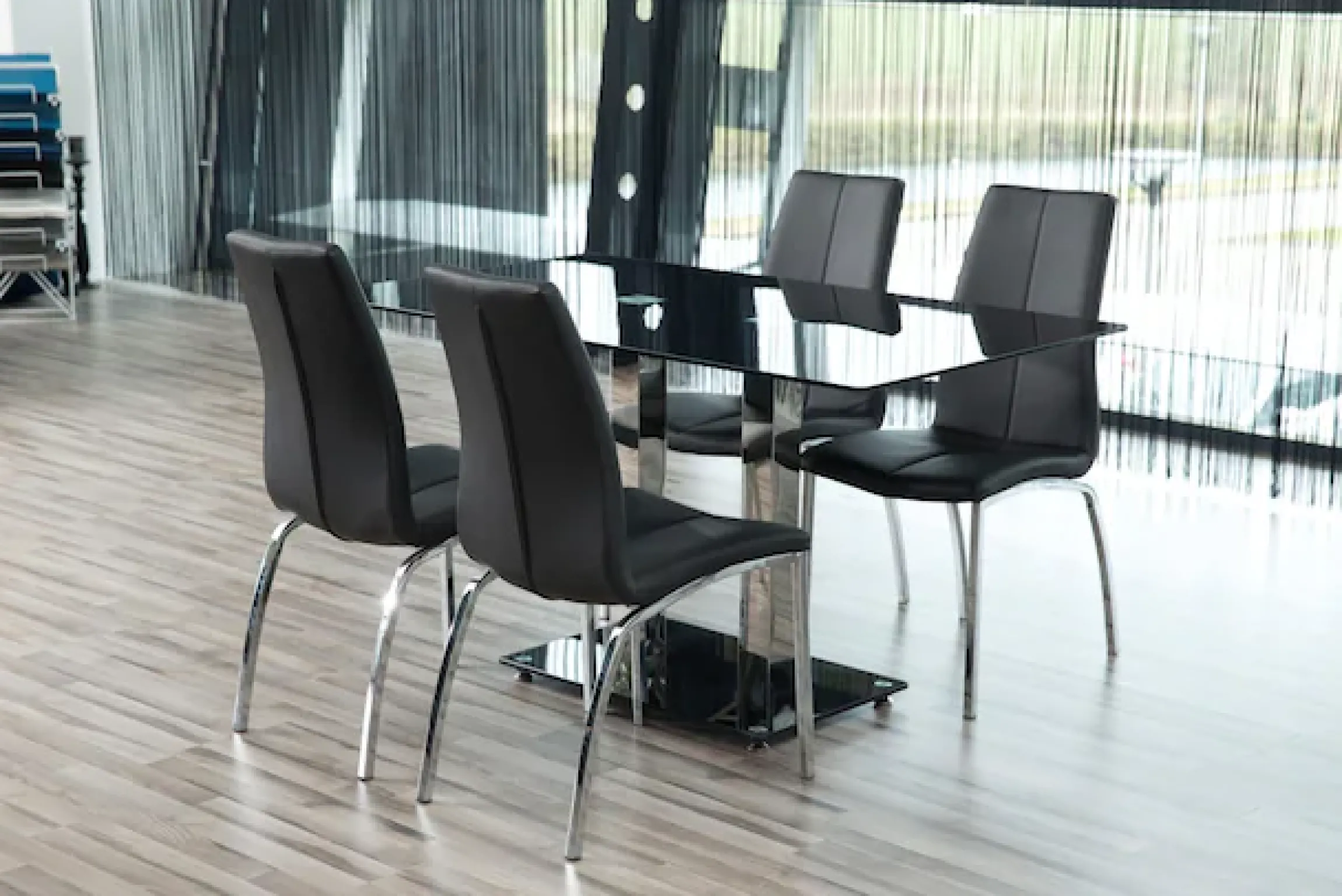 ACTONA GROUP Esszimmerstuhl »Alois« (Set) 4 Stk.mit einer schönen Silhouette in Lederoptik, hohe Rückenlehne