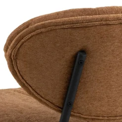 ACTONA GROUP Loungesessel »Burma« Terracotta Stoff, schwarze Stahlbeine, Sitzhöhe: 43 cm