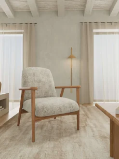 ACTONA GROUP Polsterstuhl »Polsterstuhl« () Stuhl mit Armlehne, beige, 71x84x83cm