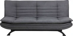 ACTONA GROUP Schlafsofa »VANBY Couch, Gästebett,Liegesofa mit Microfaserbezug, Schlaffunktion« Bettsofa, Grau, Stoff, Stahl, Click & Clack-Funktion, Breite: 196 cm
