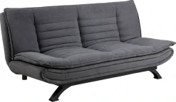 ACTONA GROUP Schlafsofa »VANBY Couch, Gästebett,Liegesofa mit Microfaserbezug, Schlaffunktion« Bettsofa, Grau, Stoff, Stahl, Click & Clack-Funktion, Breite: 196 cm