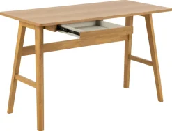 ACTONA GROUP Schreibtisch »Barnett« Schreibtisch, Schublade matt Eiche Lack Furnier,120x60x75cm