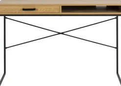ACTONA GROUP Schreibtisch Metallgestell, 1 Schublade und 1 offenem Fach, Breite 140 cm