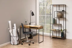 ACTONA GROUP Schreibtisch Metallgestell, 1 Schublade und 1 offenem Fach, Breite 140 cm