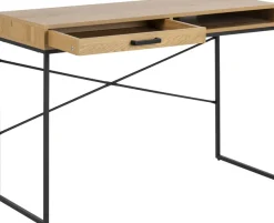 ACTONA GROUP Schreibtisch Metallgestell, 1 Schublade und 1 offenem Fach, Breite 140 cm