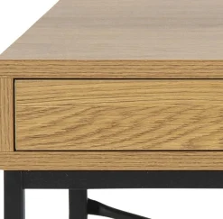 ACTONA GROUP Schreibtisch Metallgestell, 1 Schublade und 1 offenem Fach, Breite 140 cm