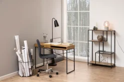 ACTONA GROUP Schreibtisch Metallgestell, 1 Schublade und 1 offenem Fach, Breite 140 cm