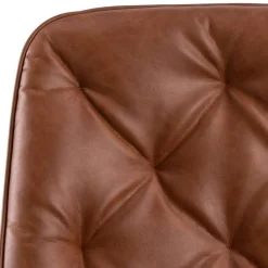 ACTONA GROUP Schreibtischstuhl »Erik« () Schreibtischstuhl, PU retro Cognac, 5 Stern Gestell matt schwarz