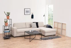 ACTONA GROUP Standregal »Stoke« aus Metall mit Glasböden in leichter Konstruktion, Höhe 82cm